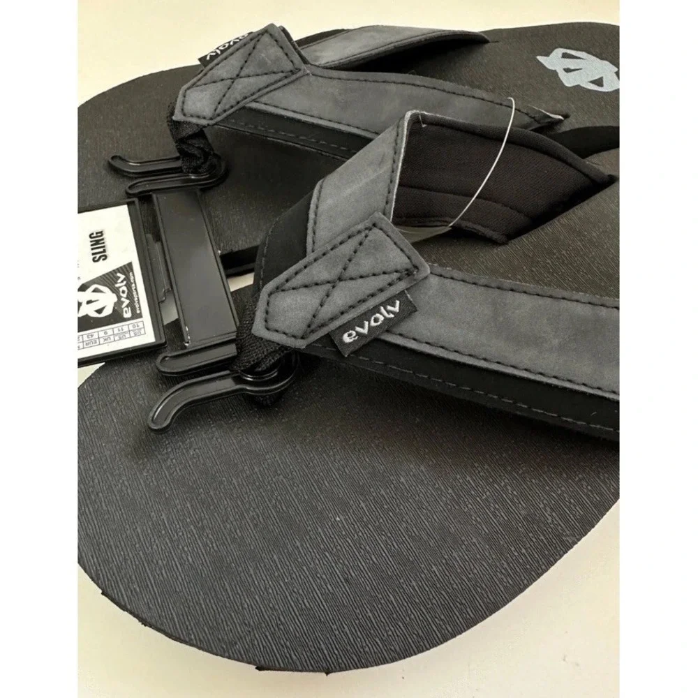 $39 Evolv Sling Flip Flops / Black / Men's Sz‎ 8 / NEW